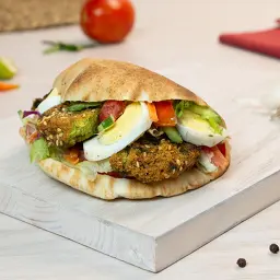 Falafel with Boiled Egg Sandwich